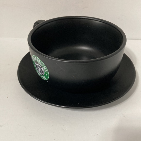 STARBUCKS Siren Mermaid Cup Bowl Mug with Saucer Plate 2008 Collectable 18 oz - Picture 5 of 10